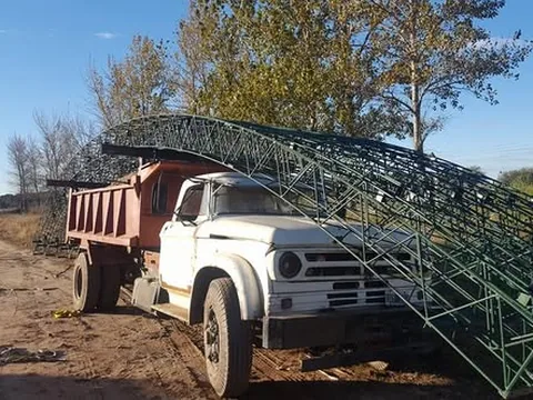 Galpón parabólico industrial terminado — Gondean Construcciones